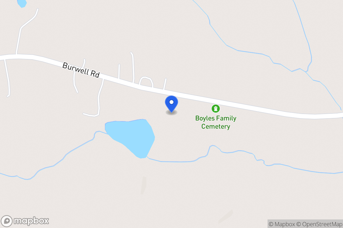 Map of 1112 Burwell Rd