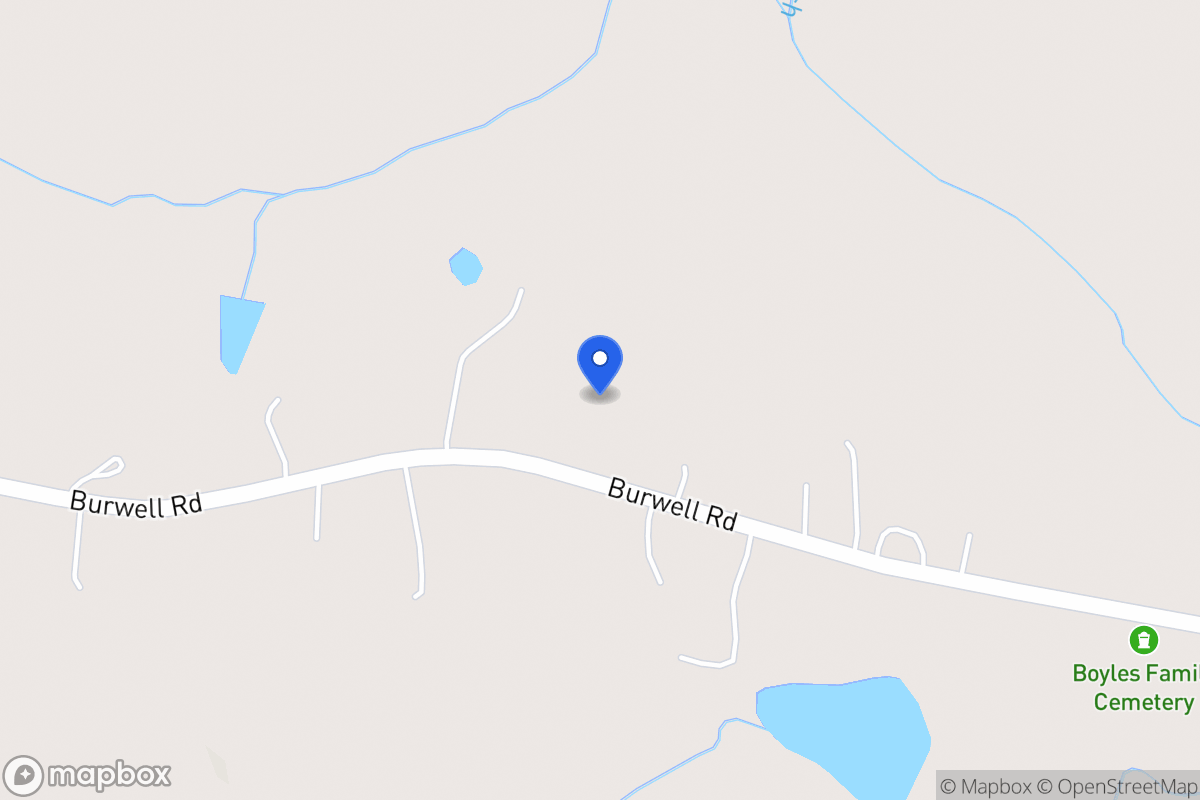 Map of 1249 Burwell Rd