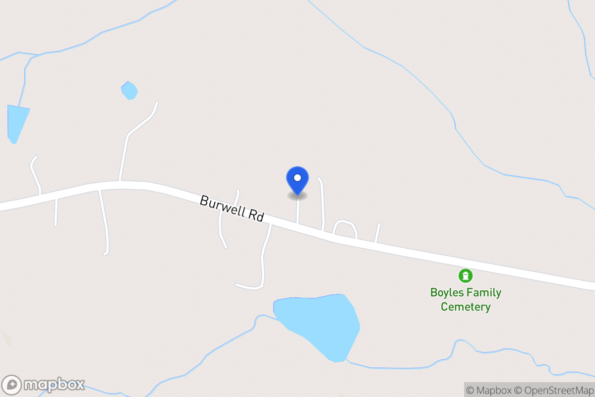 Map of 1189 Burwell Rd