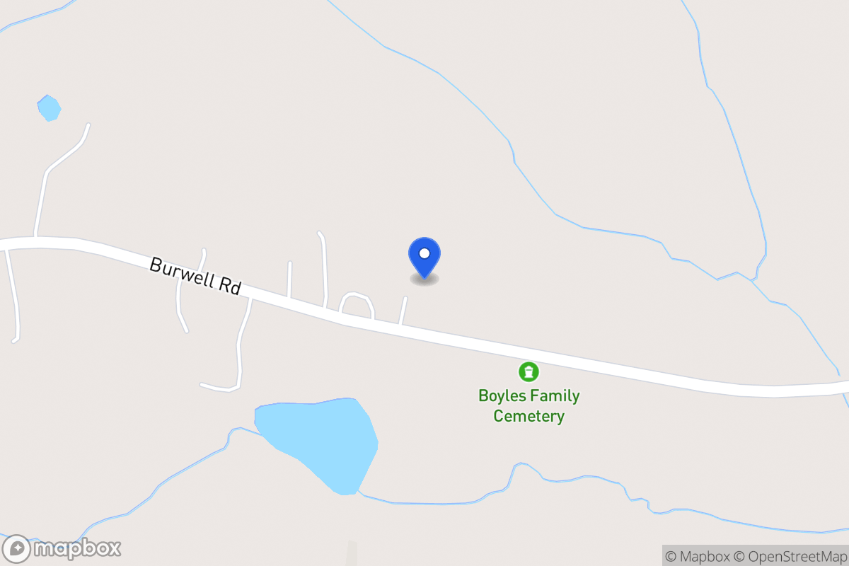 Map of 1119 Burwell Rd