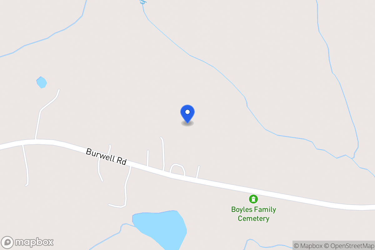 Map of 1165 Burwell Rd