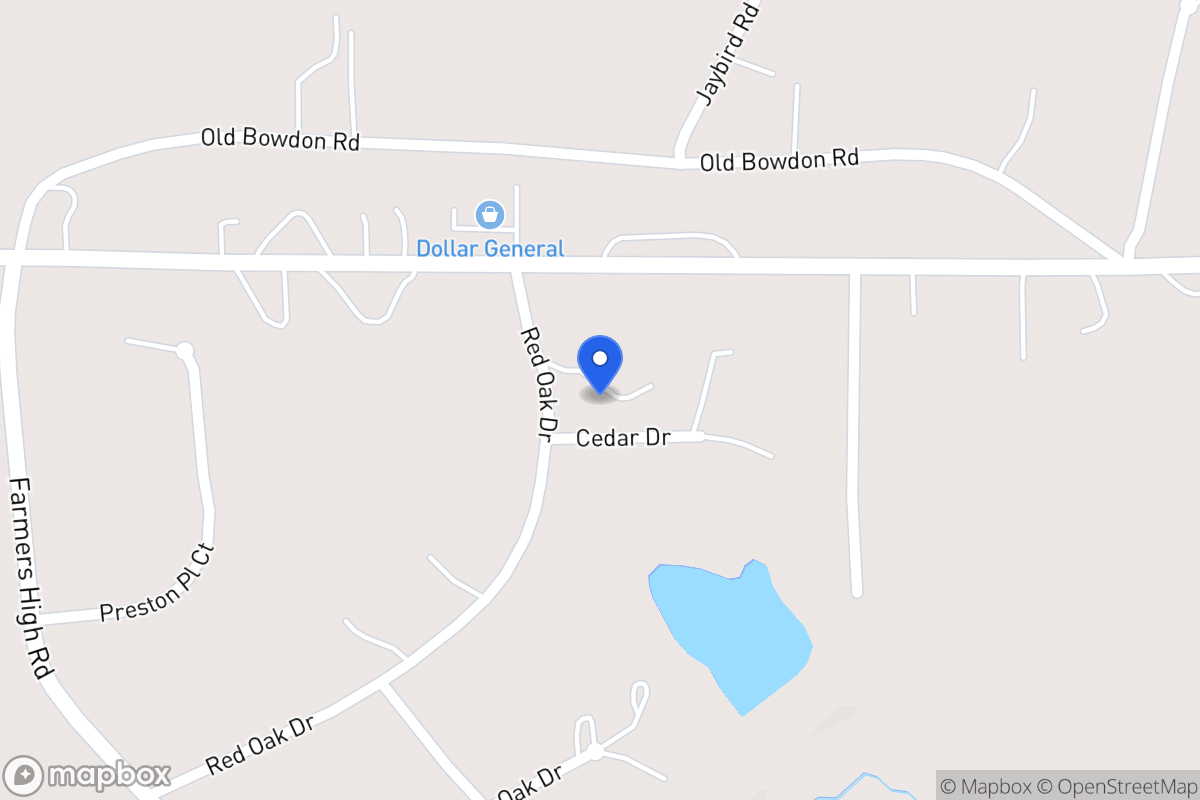 Map of 46 Red Oak Dr