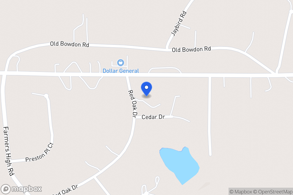 Map of 44 Red Oak Dr