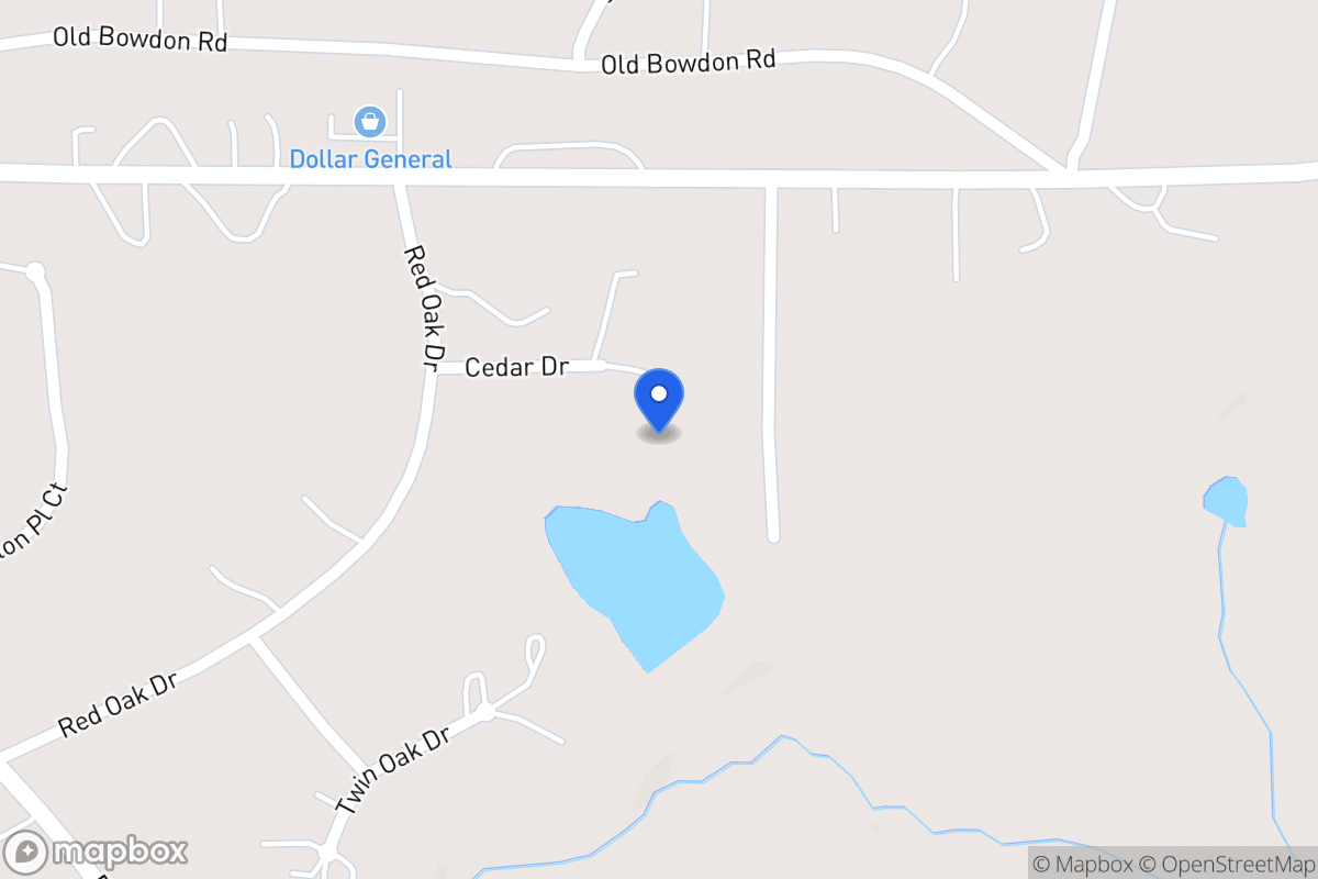 Map of Cedar Dr