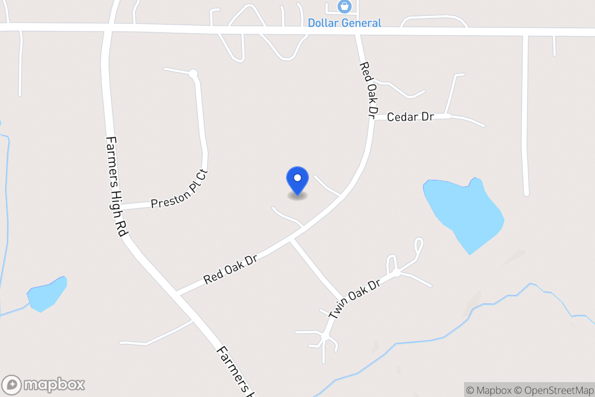 Map of 119 Red Oak Dr