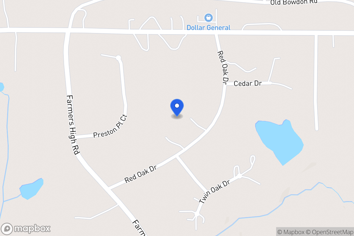 Map of 105 Red Oak Dr