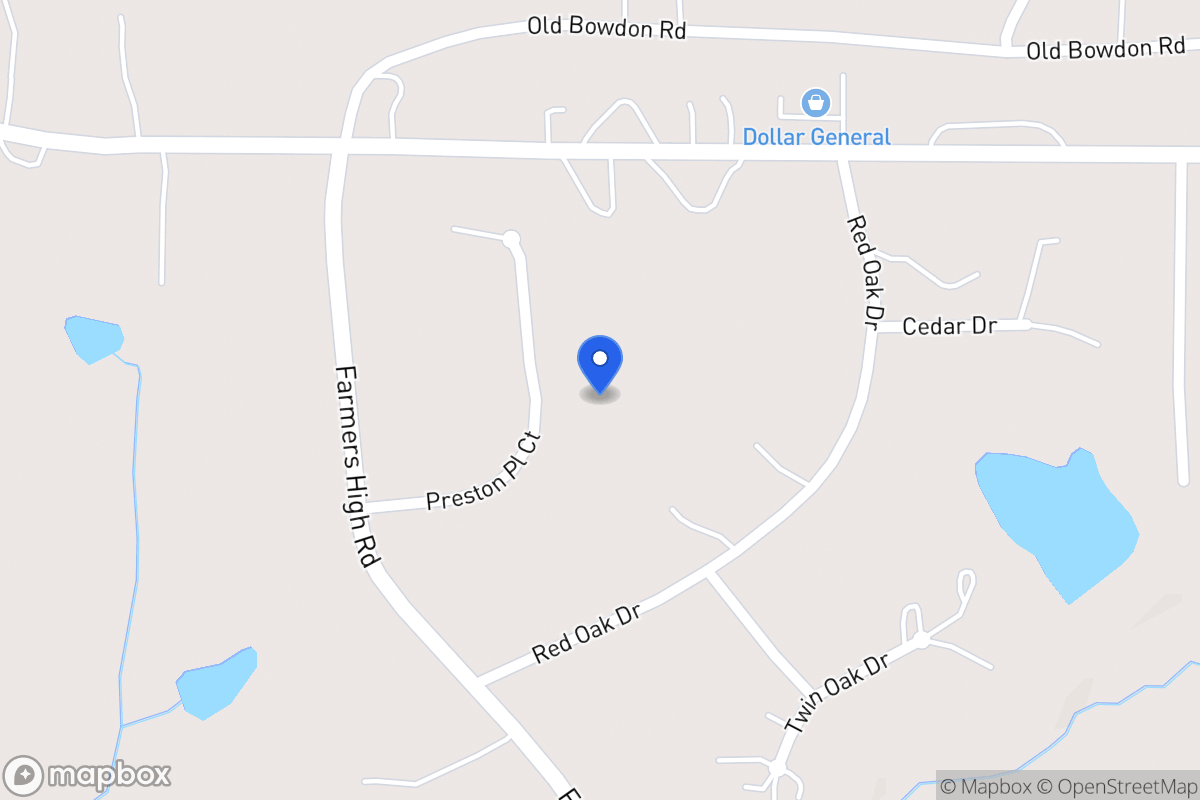 Map of 537 Preston Place Ct