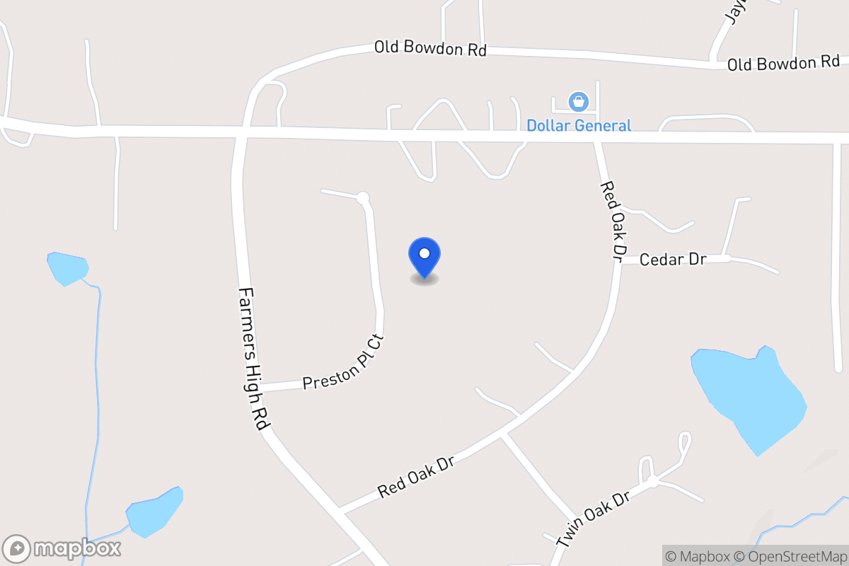 Map of 543 Preston Place Ct