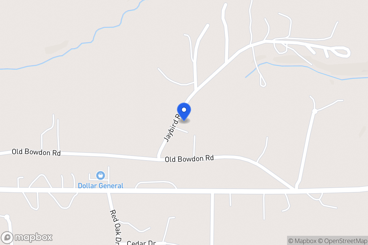 Map of 33 Jaybird Rd