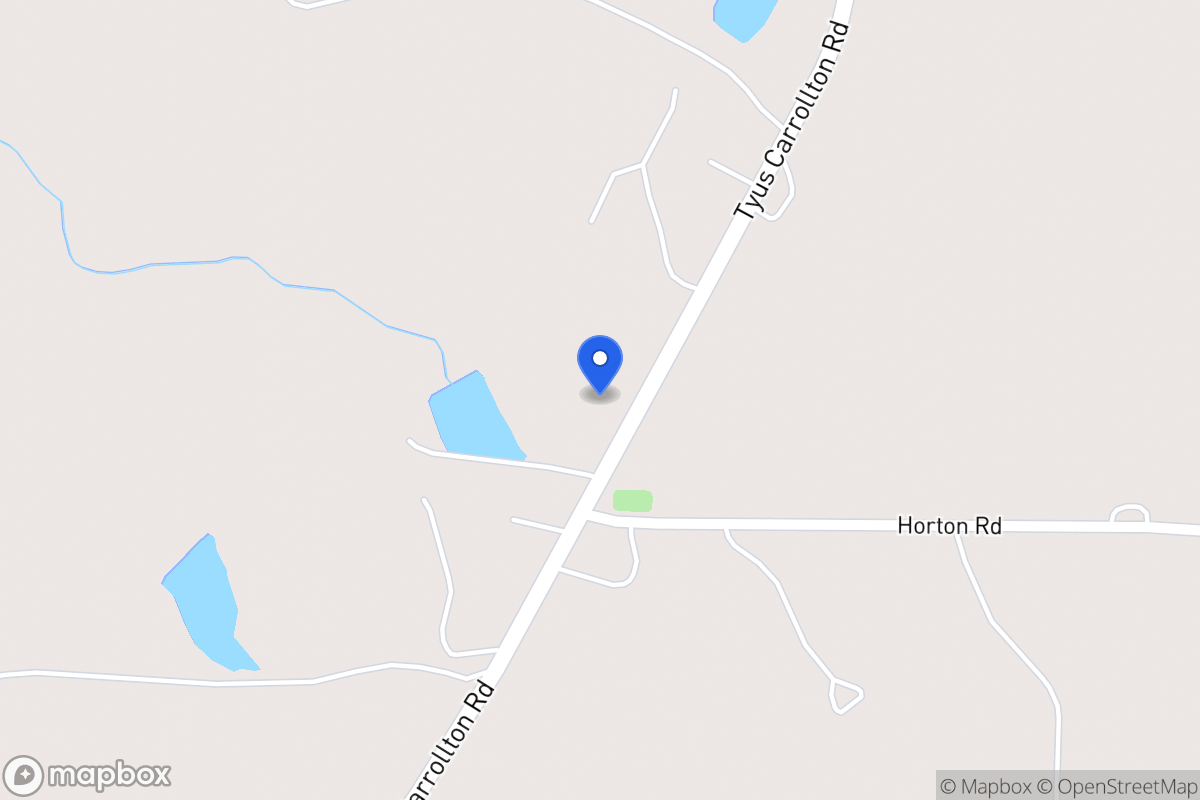 Map of 2087 Tyus Carrollton Rd
