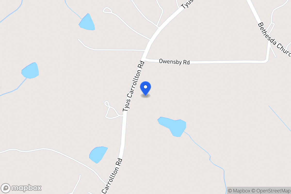 Map of 1870 Tyus Carrollton Rd