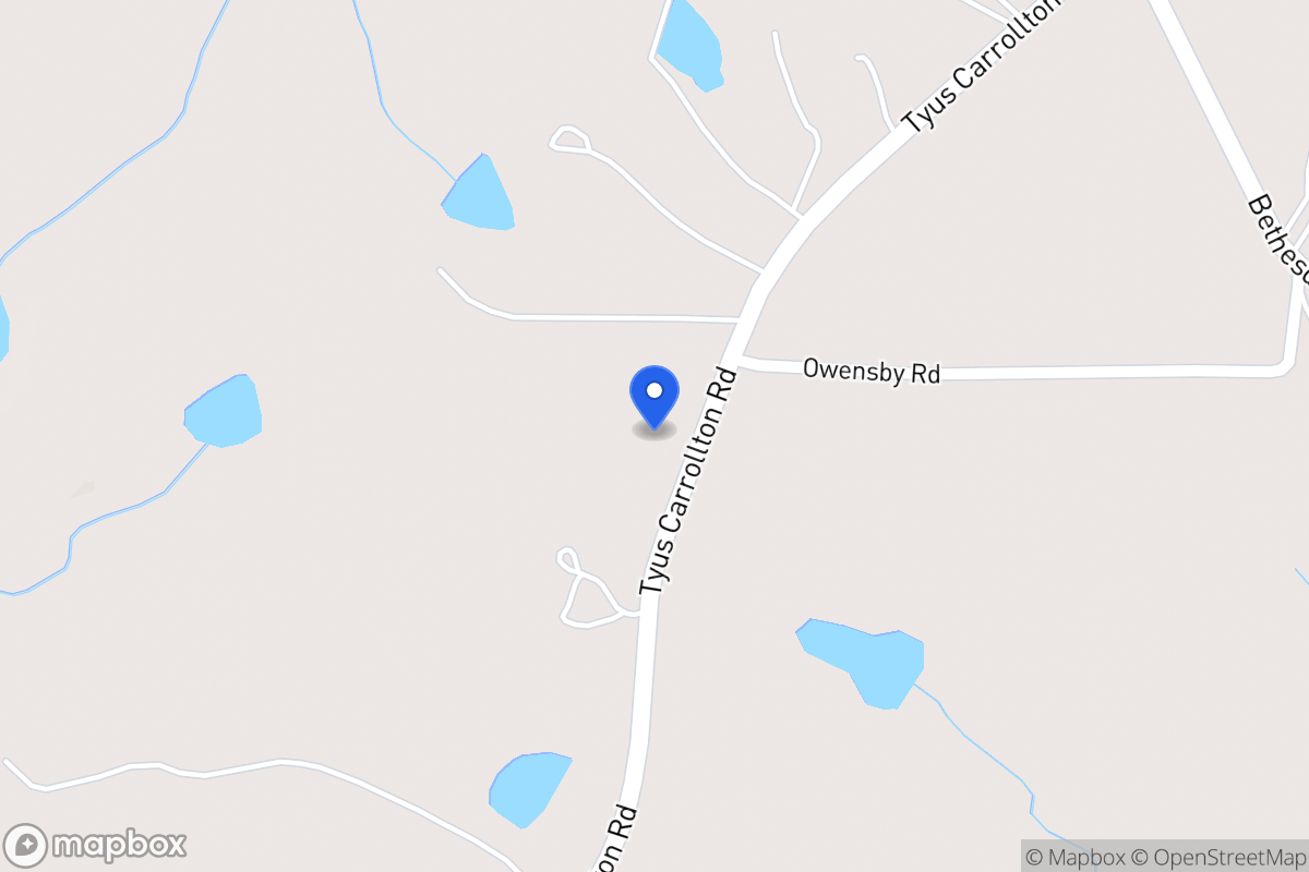 Map of 1827 Tyus Carrollton Rd