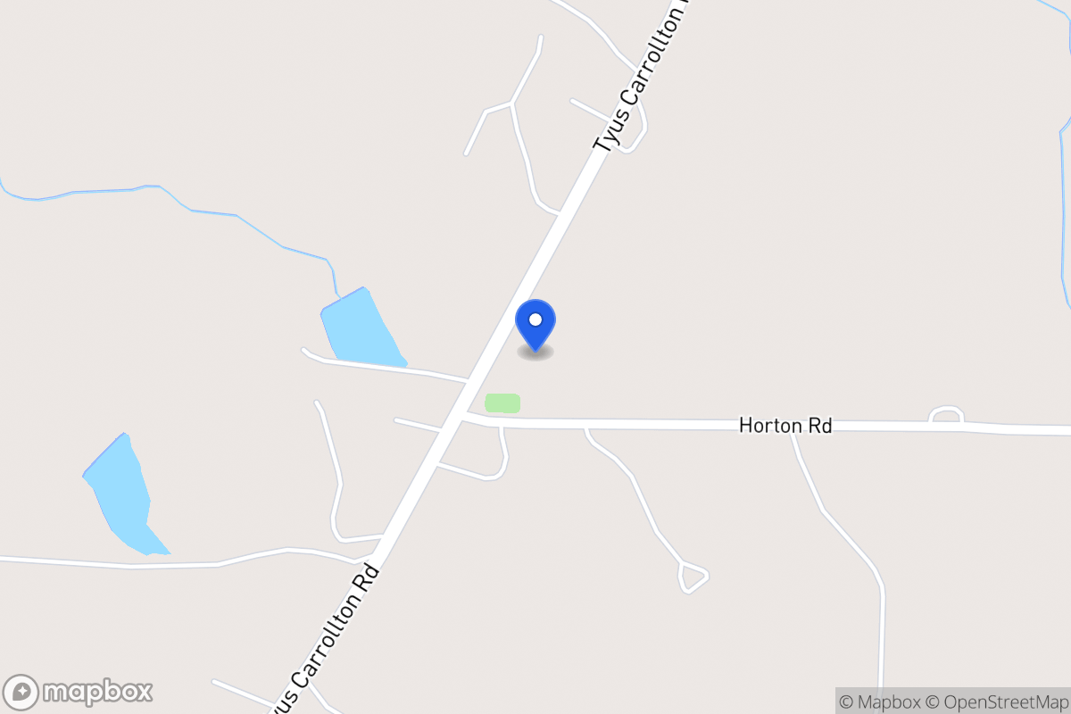 Map of 2096 Tyus Carrollton Rd