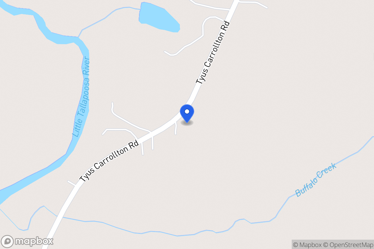 Map of 2500 Tyus Carrollton Rd
