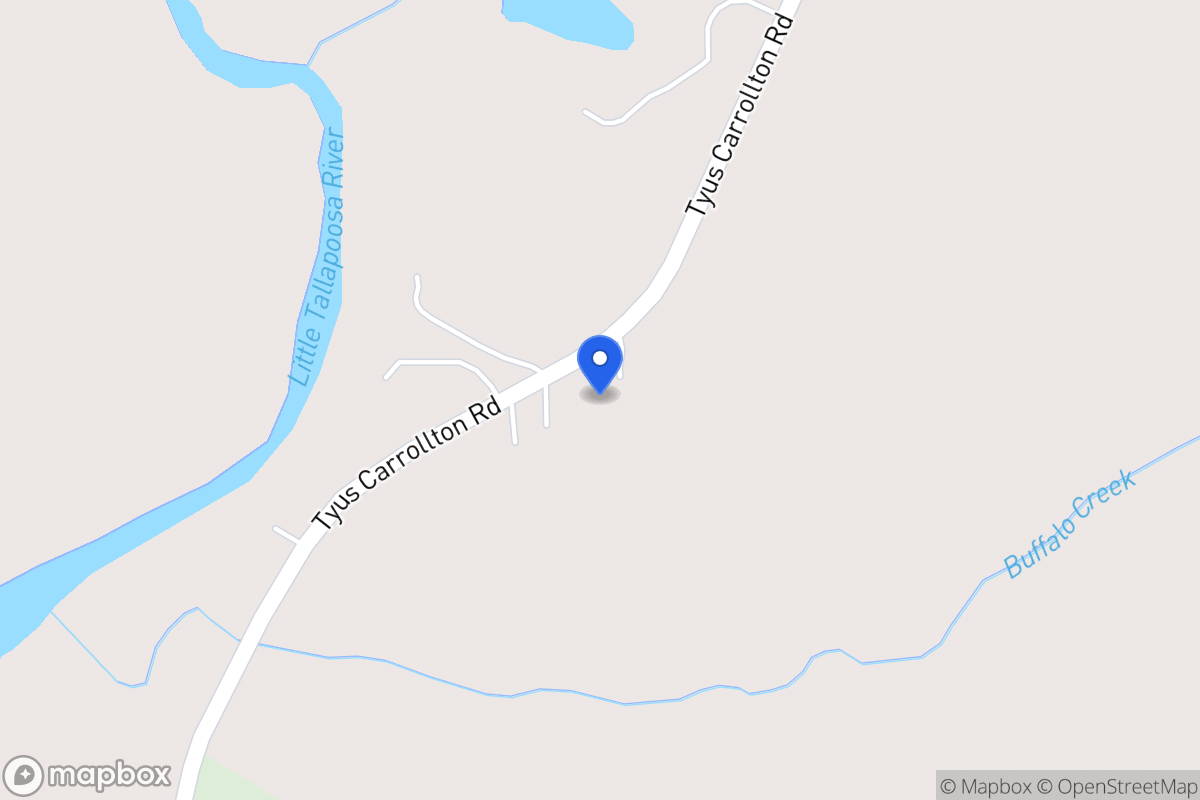Map of 2522 Tyus Carrollton Rd