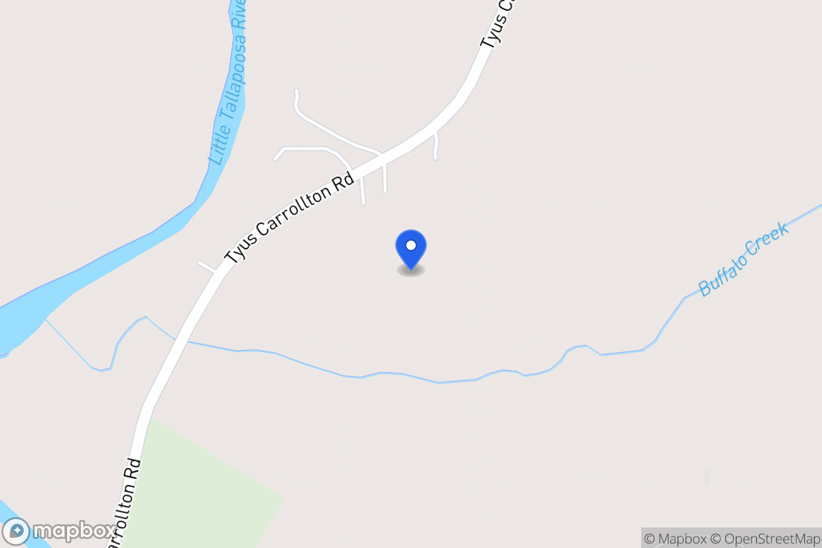 Map of 2540 Tyus Carrollton Rd