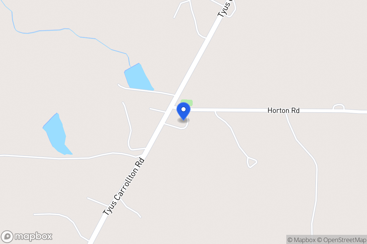 Map of 2110 Tyus Carrollton Rd
