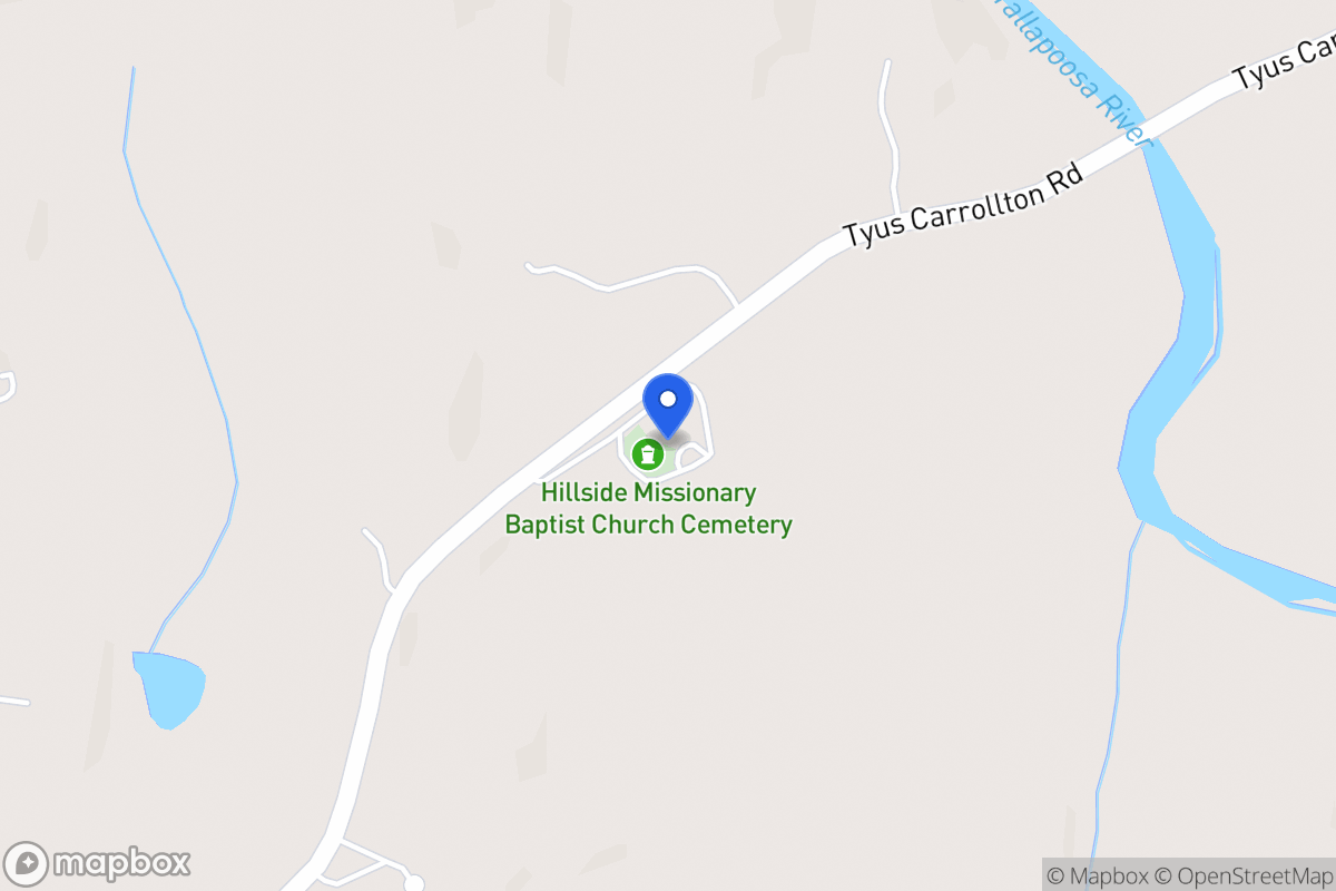 Map of 3176 Tyus Carrollton Rd
