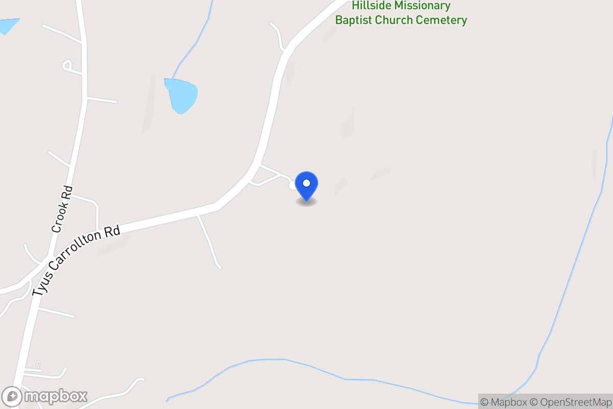 Map of 3388 Tyus Carrollton Rd