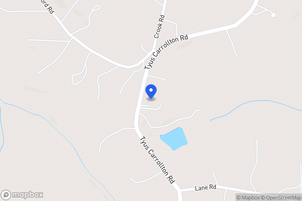 Map of 3564 Tyus Carrollton Rd
