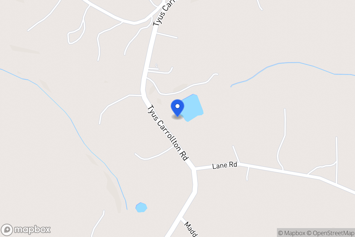 Map of 3642 Tyus Carrollton Rd
