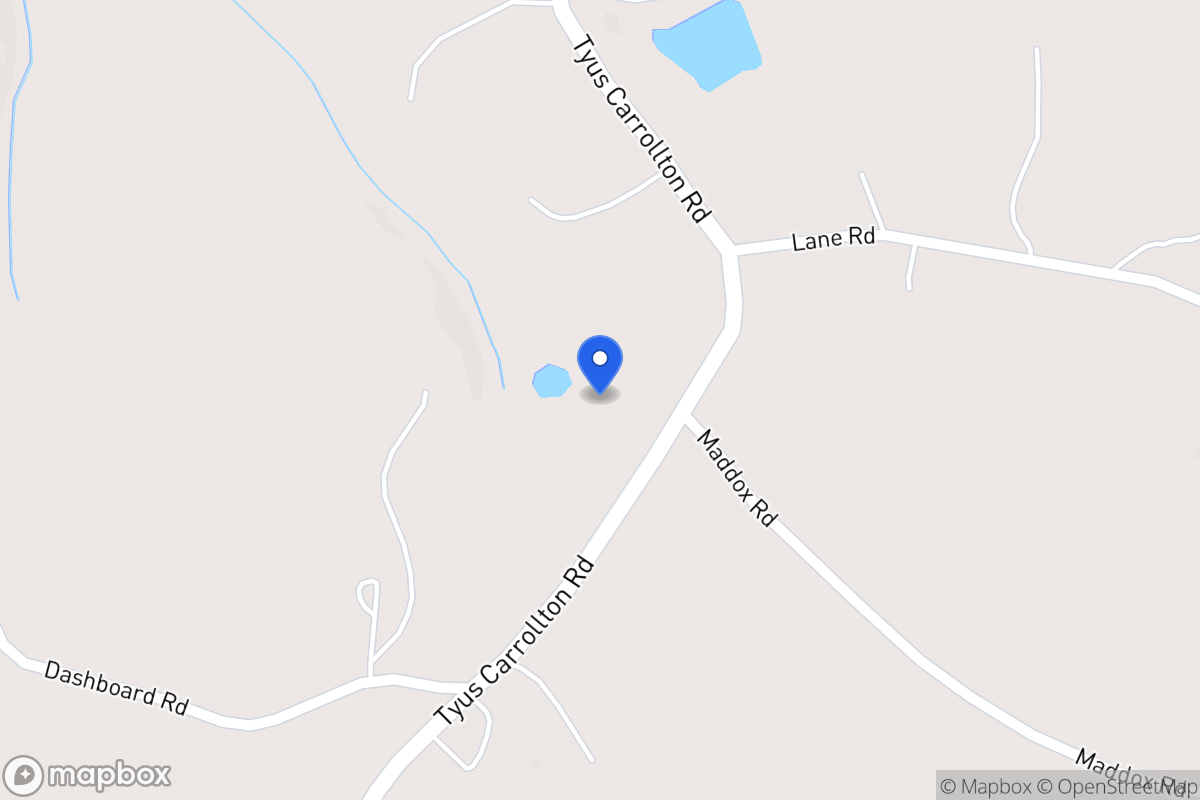 Map of 3763 Tyus Carrollton Rd