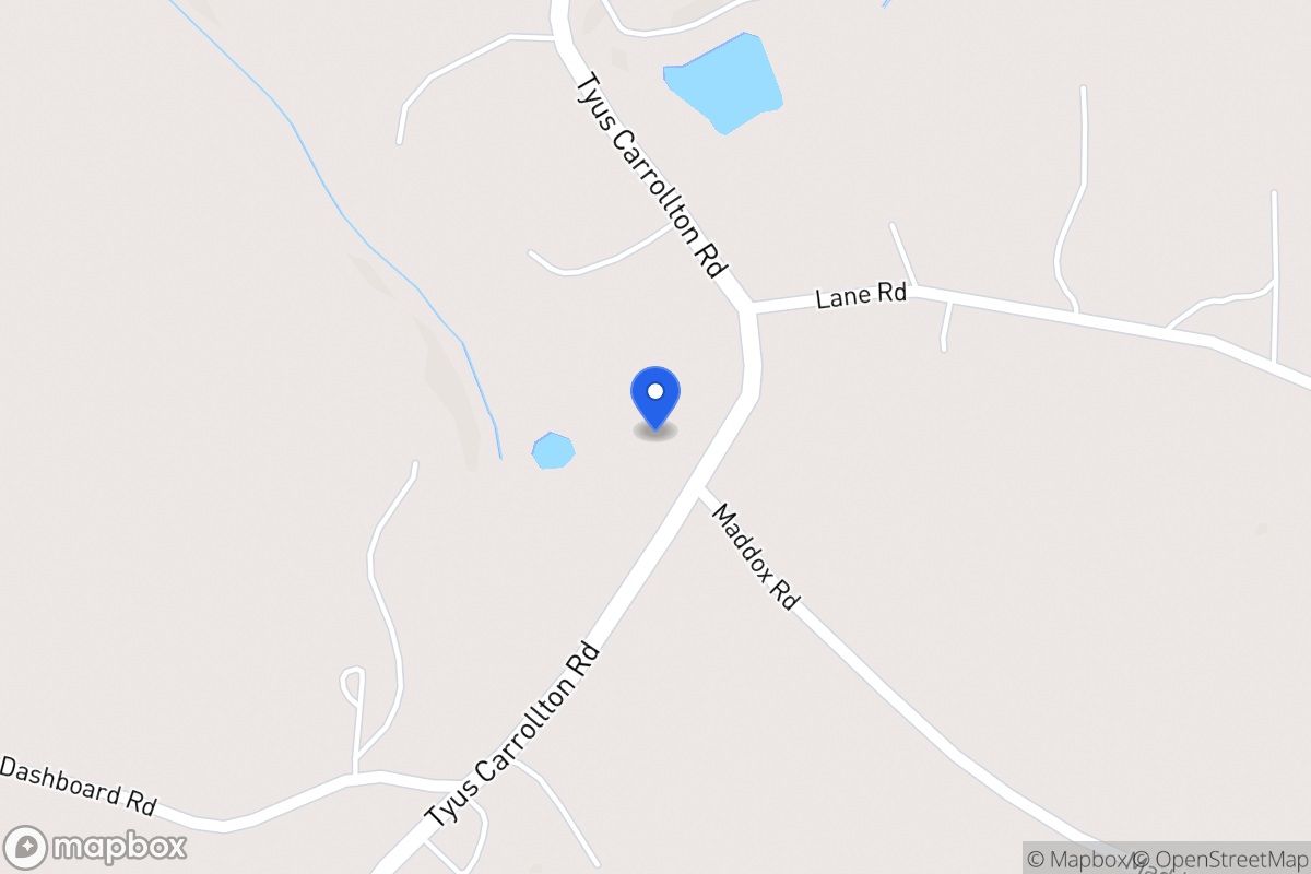 Map of 3747 Tyus Carrollton Rd