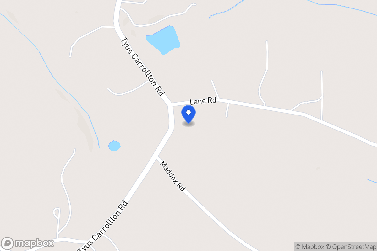 Map of 3718 Tyus Carrollton Rd