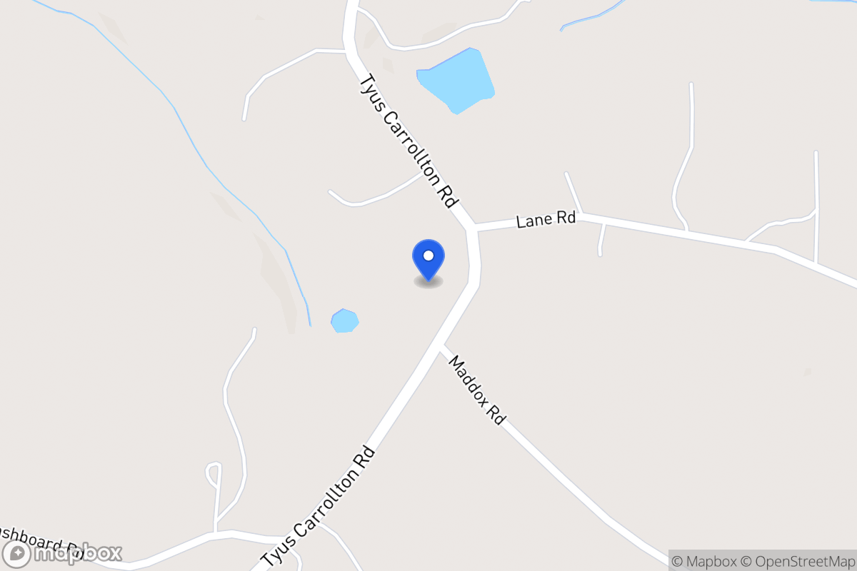 Map of 3735 Tyus Carrollton Rd