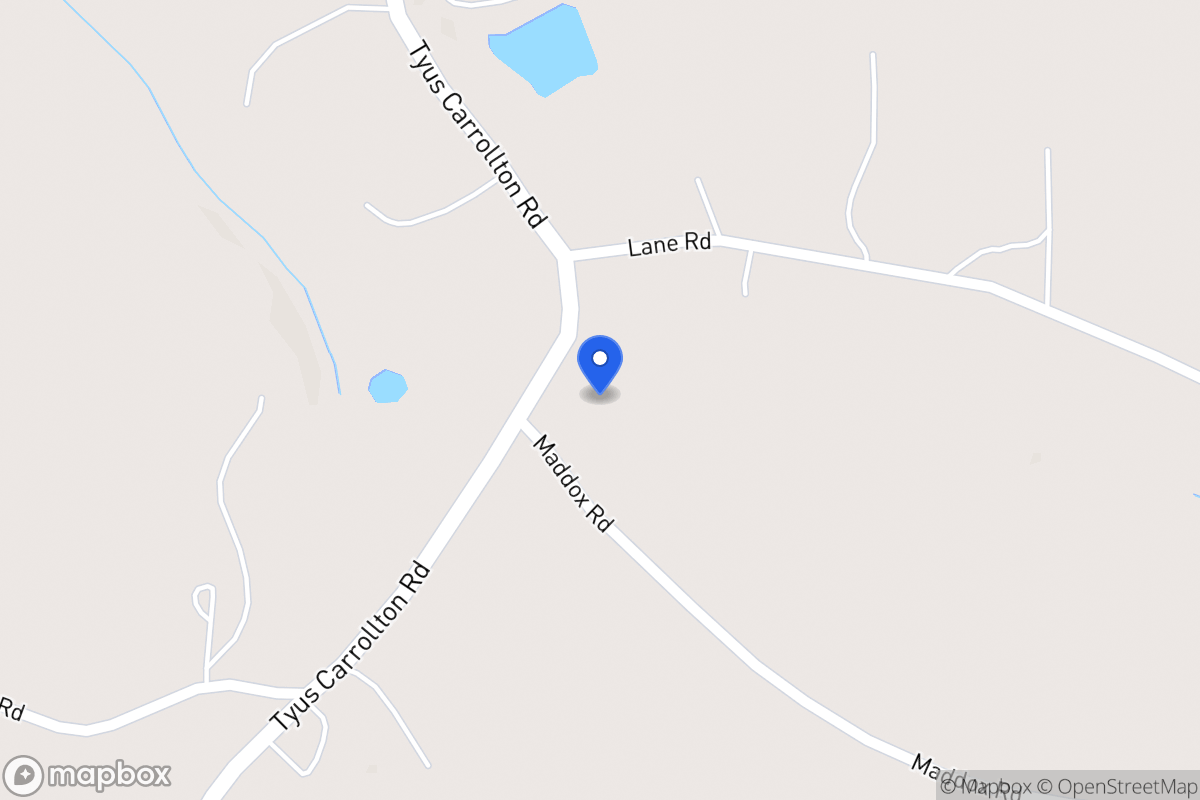 Map of 3750 Tyus Carrollton Rd