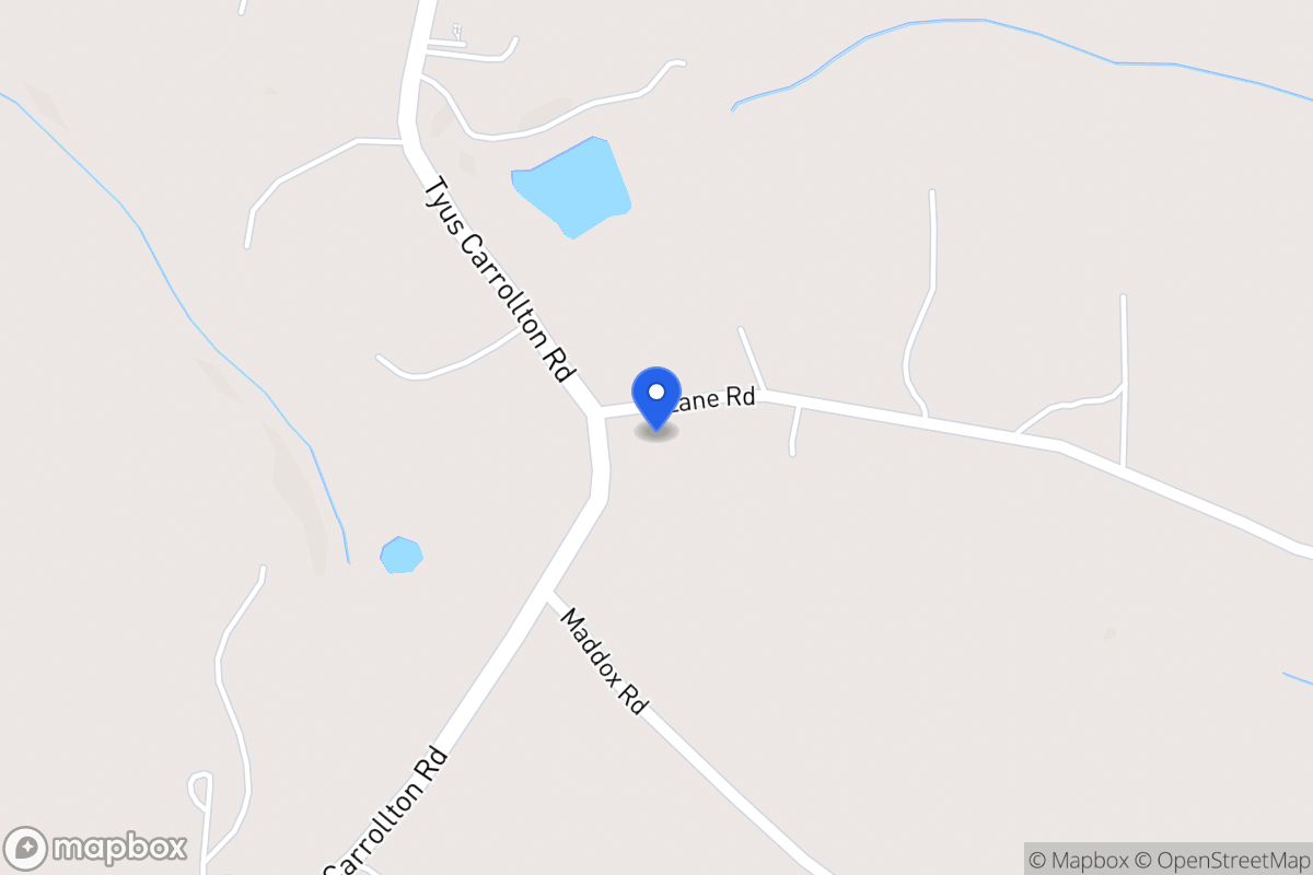 Map of 3710 Tyus Carrollton Rd