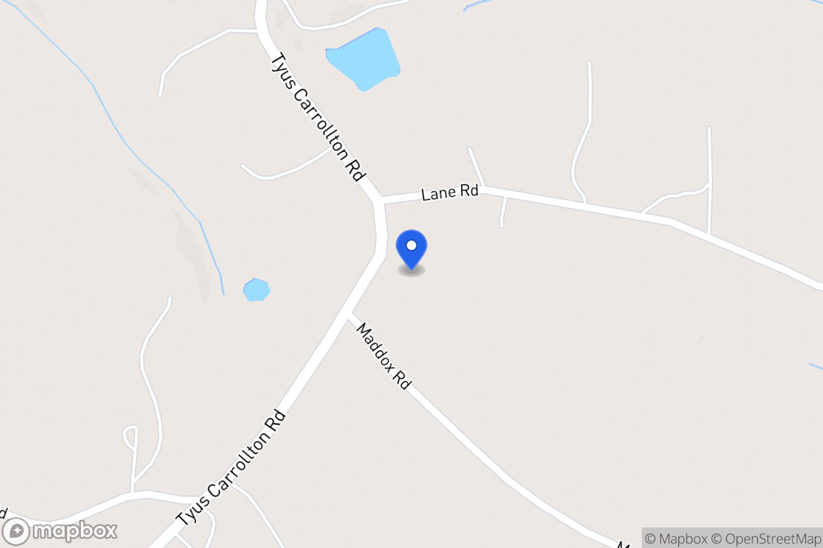 Map of 3742 Tyus Carrollton Rd