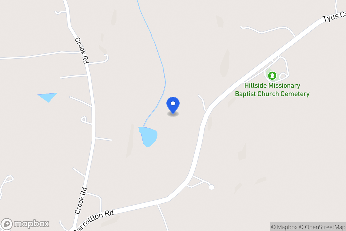 Map of 3267 Tyus Carrollton Rd