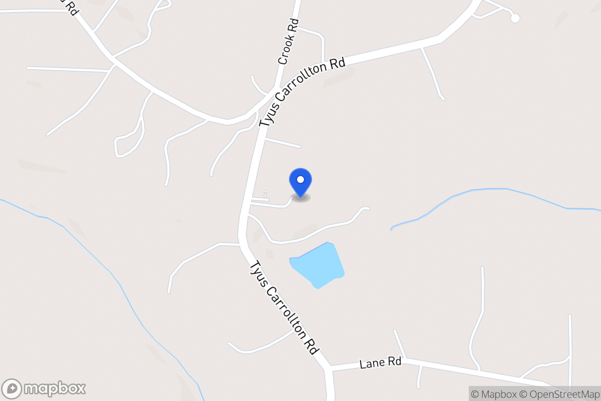 Map of 3560 Tyus Carrollton Rd