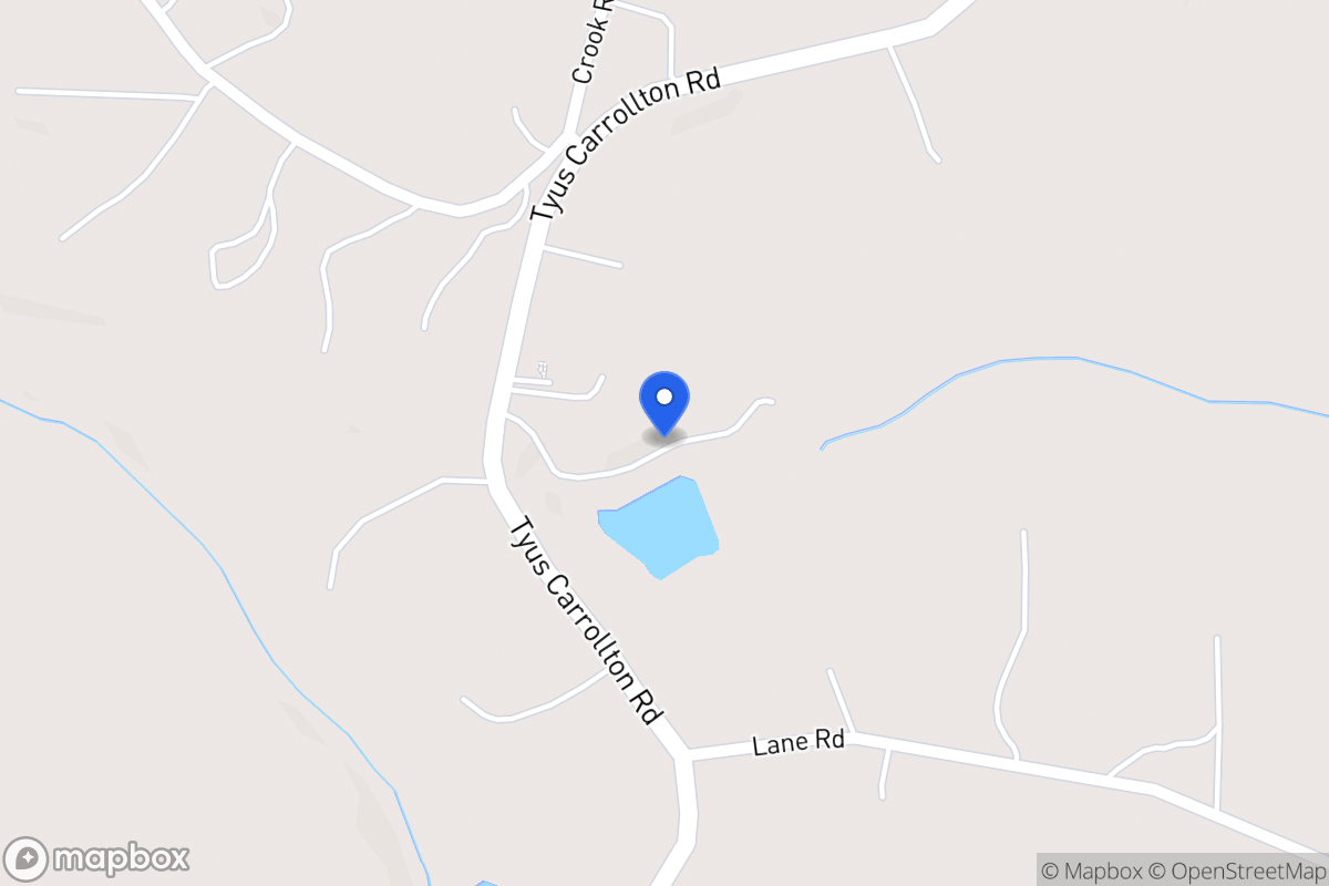 Map of 3588 Tyus Carrollton Rd