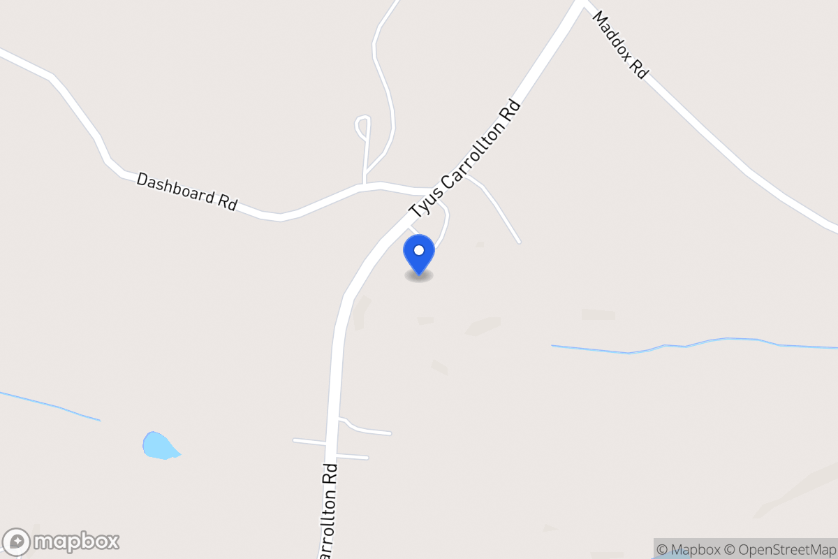 Map of 3892 Tyus Carrollton Rd