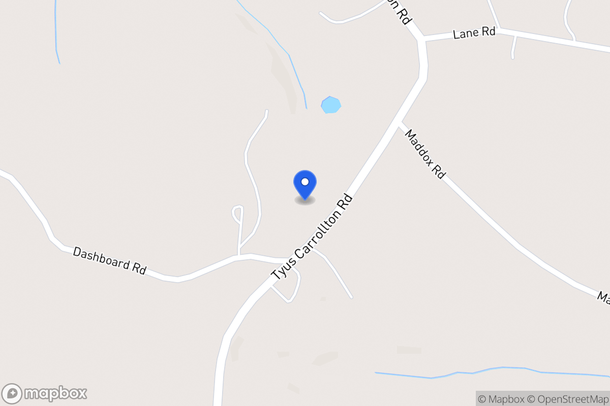Map of 3815 Tyus Carrollton Rd
