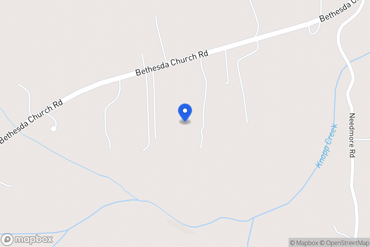 Map of 2550 Bethesda Church Rd