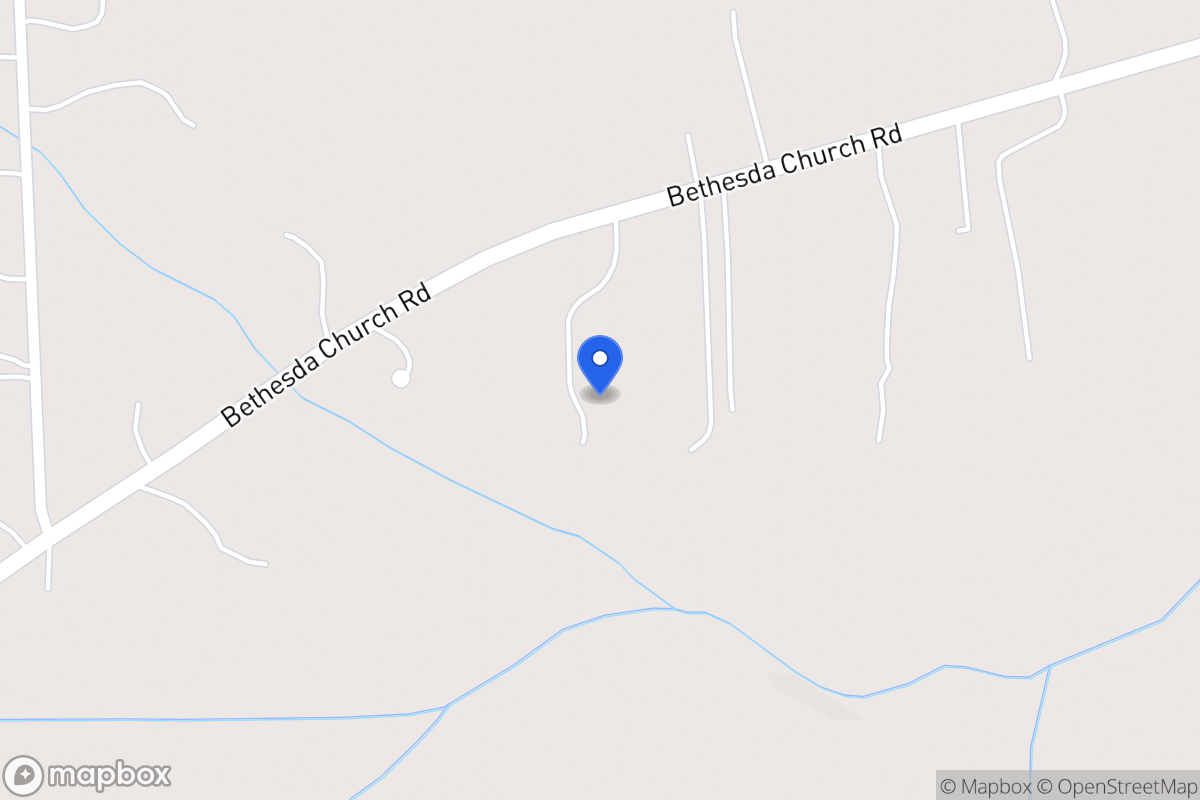 Map of 2630 Bethesda Church Rd