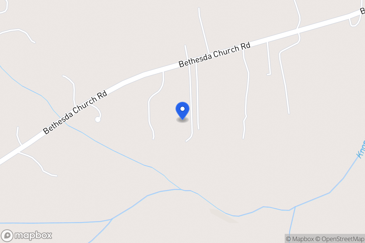 Map of 2600 Bethesda Church Rd