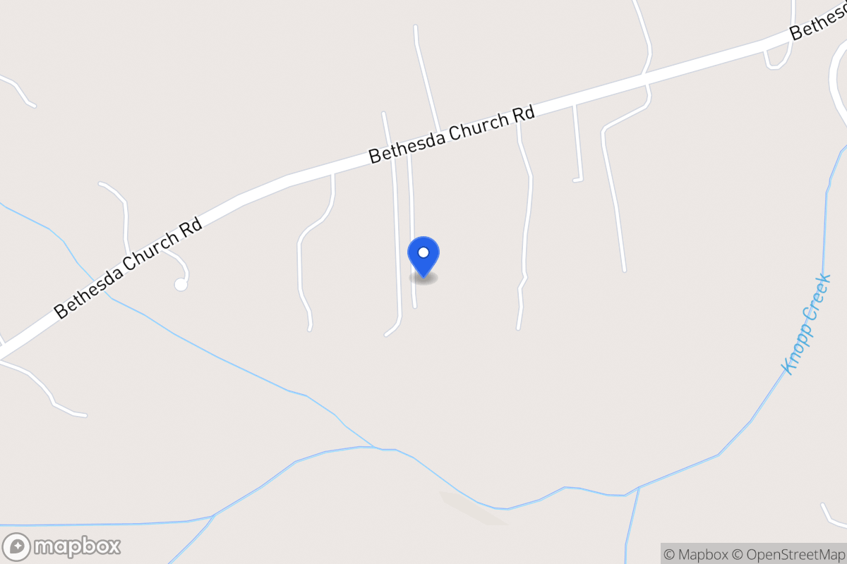 Map of 2580 Bethesda Church Rd