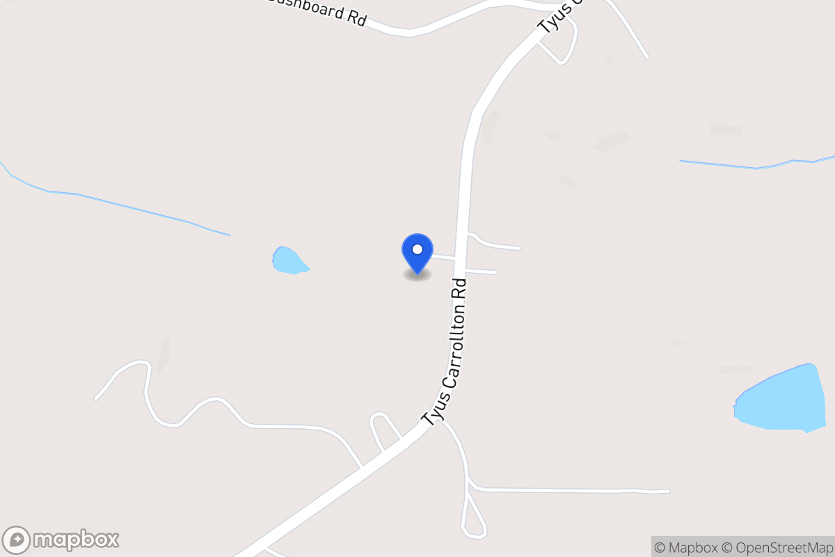 Map of 4025 Tyus Carrollton Rd