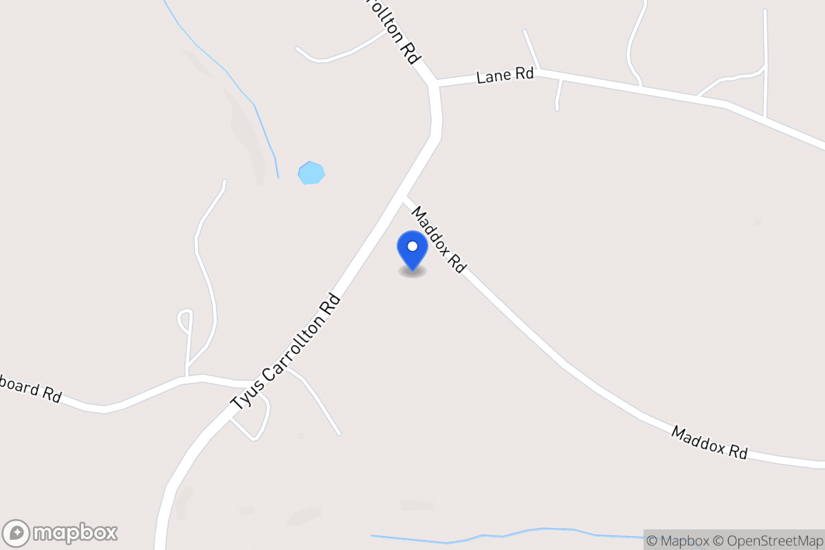 Map of 3800 Tyus Carrollton Rd