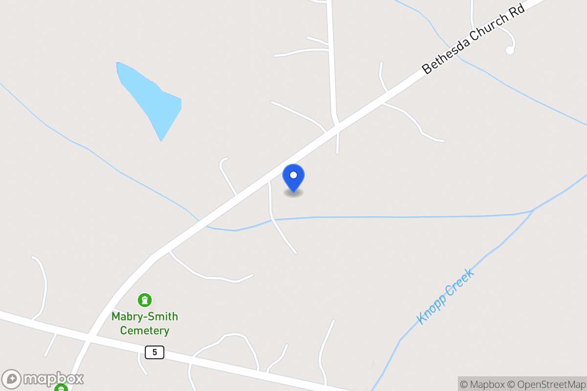 Map of 2866 Bethesda Church Rd