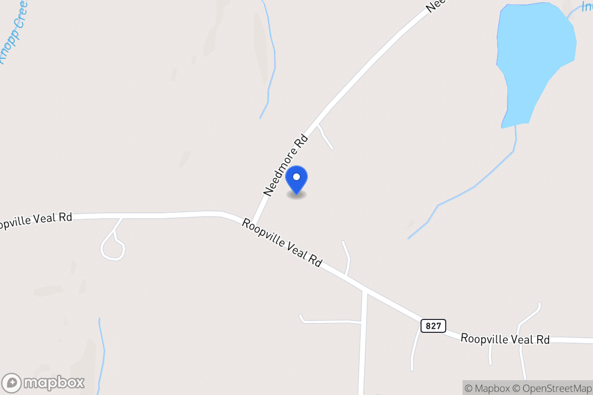 Map of 1496 Needmore Rd