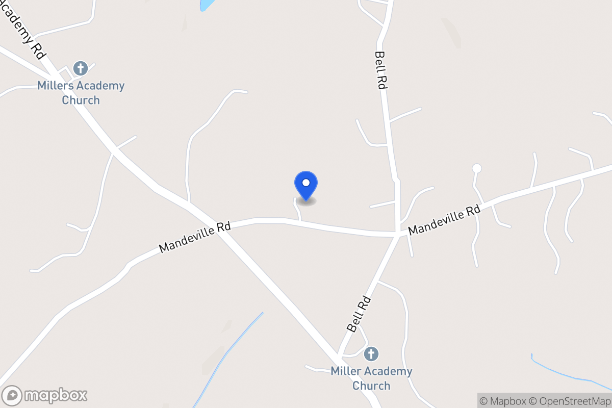 Map of 1140 Mandeville Rd