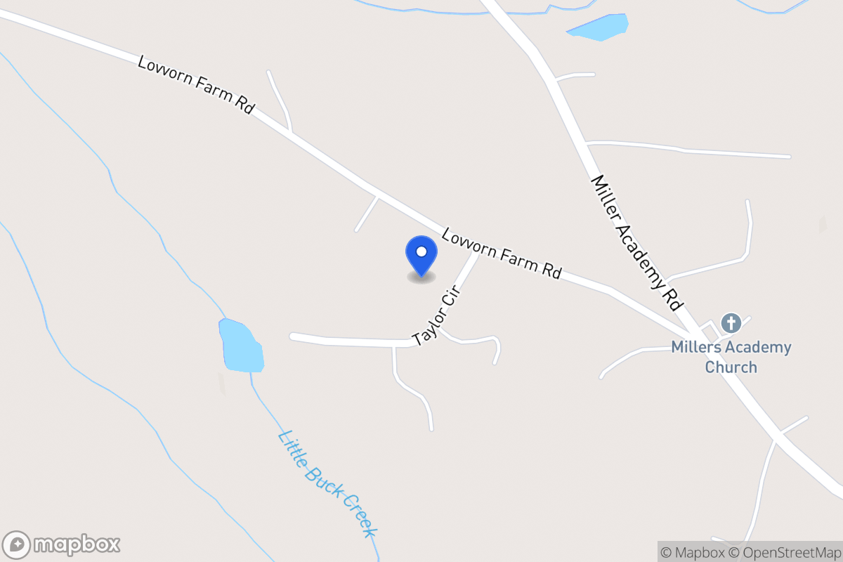 Map of 649 Lovvorn Farm Rd