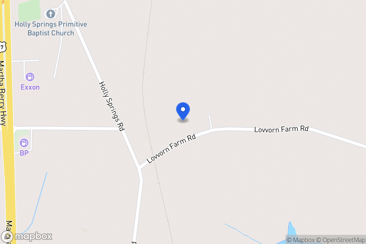 Map of 76 Lovvorn Farm Rd