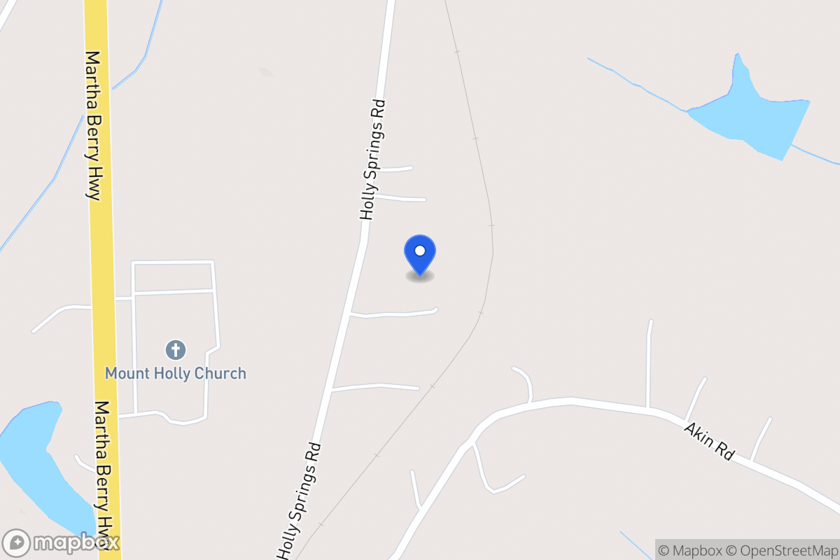 Map of 409 Holly Springs Rd
