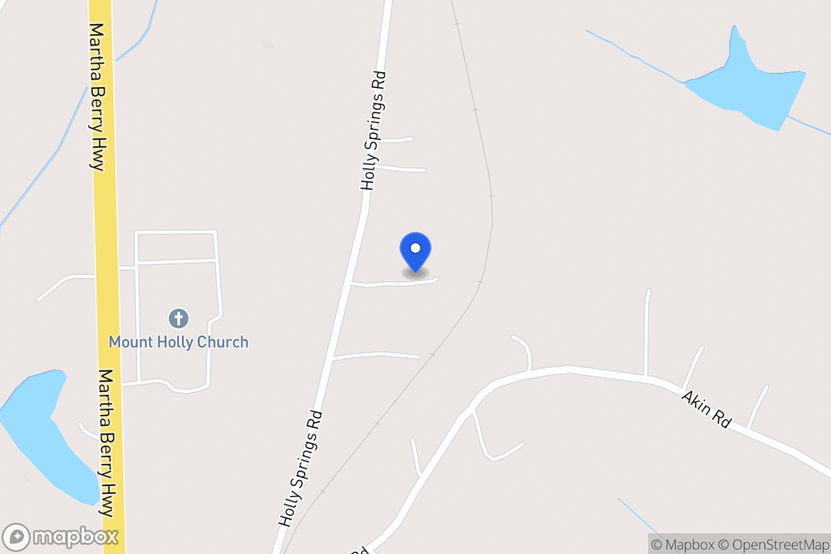 Map of 385 Holly Springs Rd